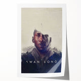 Swan Song 2020s Vintage Movie Poster – Modern Sci-Fi Art Print