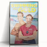 Swimming for Gold Poster – 2020s Vintage Movie Wall Art Print