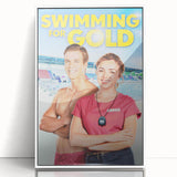 Swimming for Gold Poster – 2020s Vintage Movie Wall Art Print