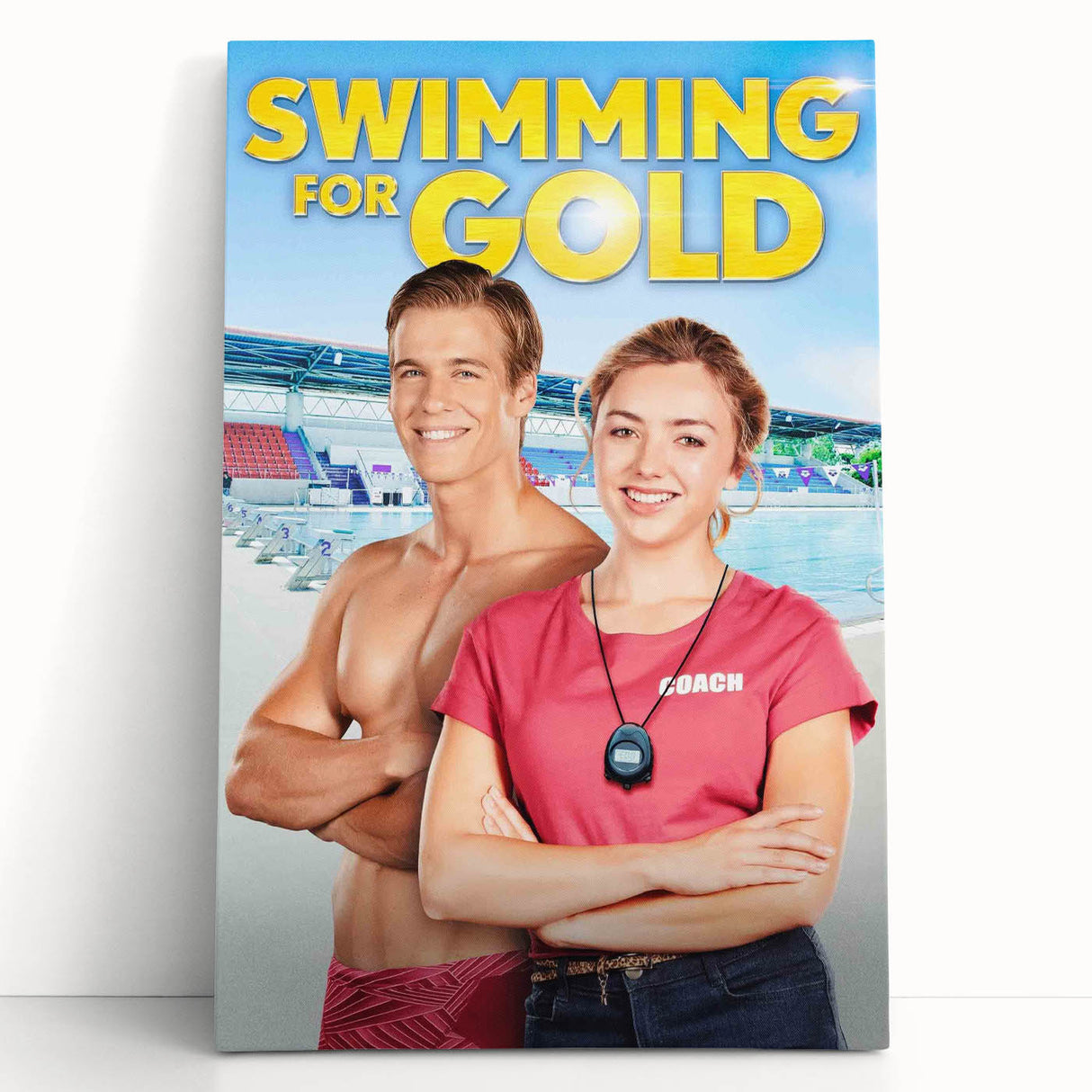 Swimming for Gold Poster – 2020s Vintage Movie Wall Art Print