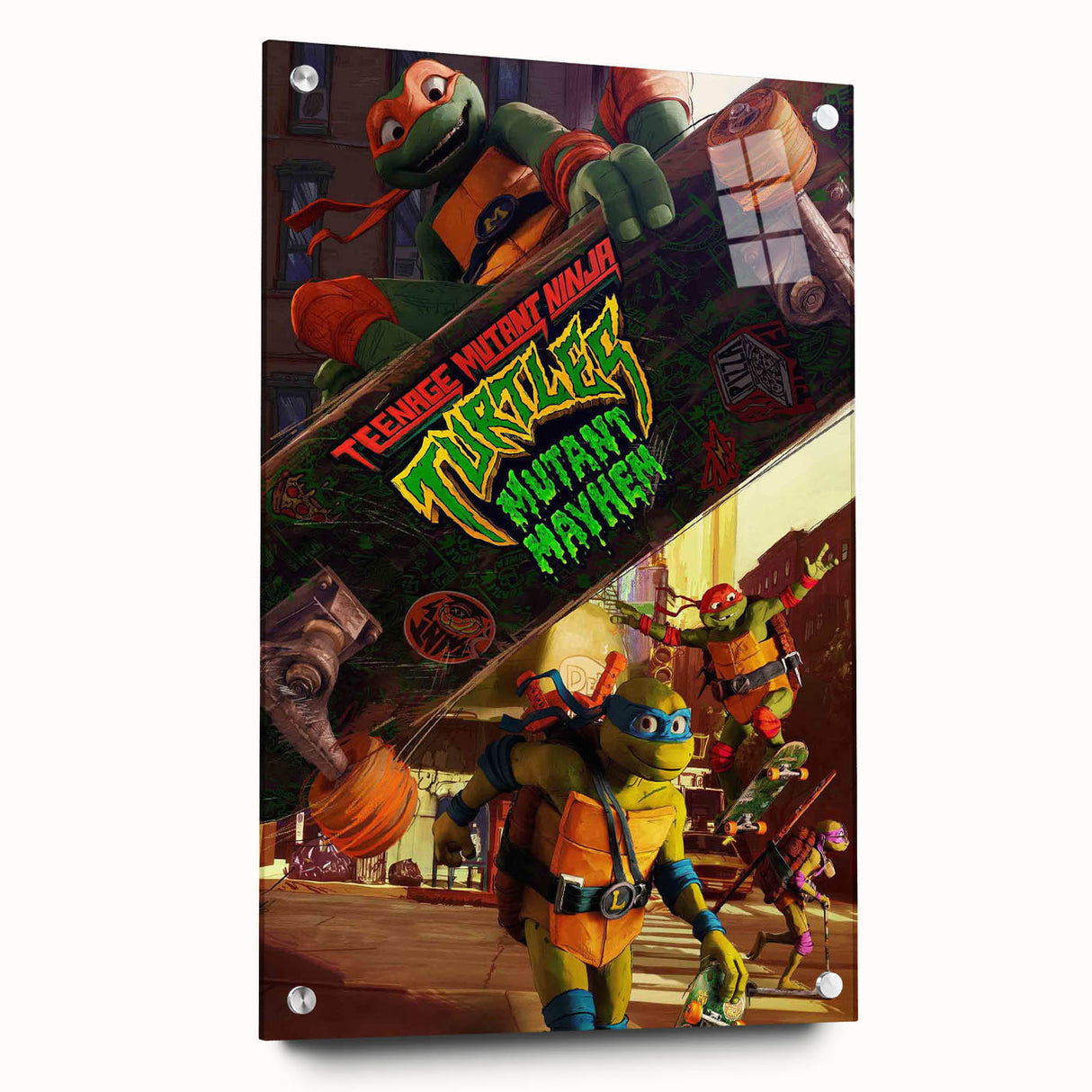 TMNT Mutant Mayhem Poster – 2020s Vintage Retro Action Art