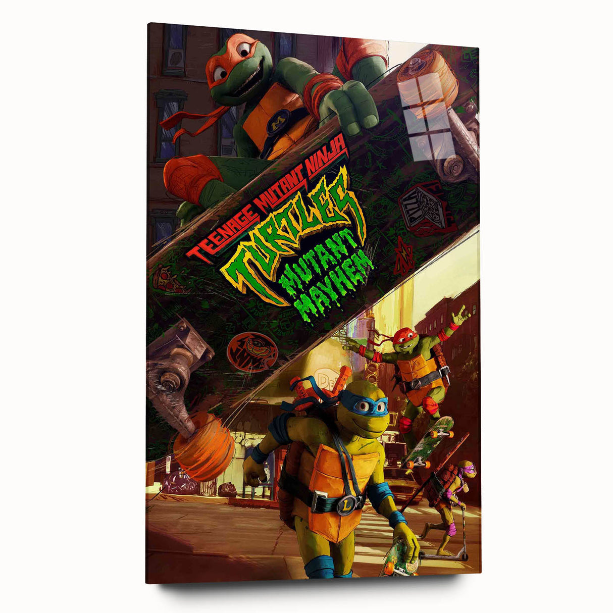 TMNT Mutant Mayhem Poster – 2020s Vintage Retro Action Art