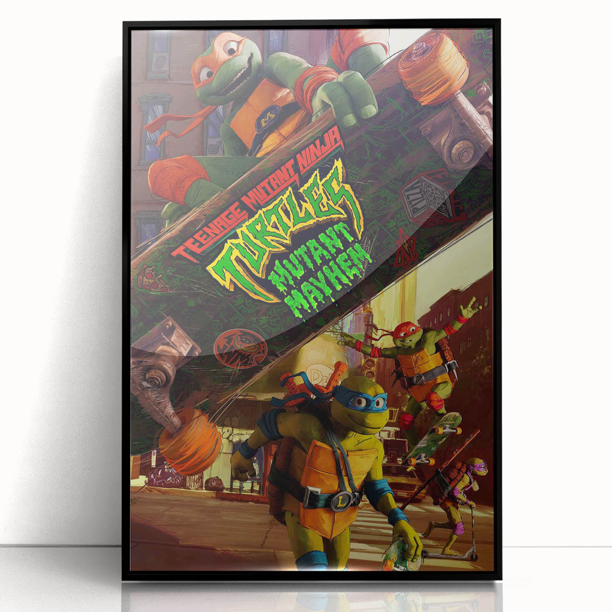 TMNT Mutant Mayhem Poster – 2020s Vintage Retro Action Art