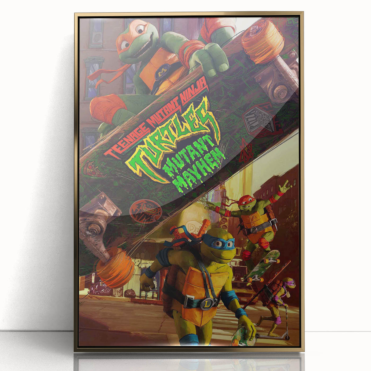 TMNT Mutant Mayhem Poster – 2020s Vintage Retro Action Art