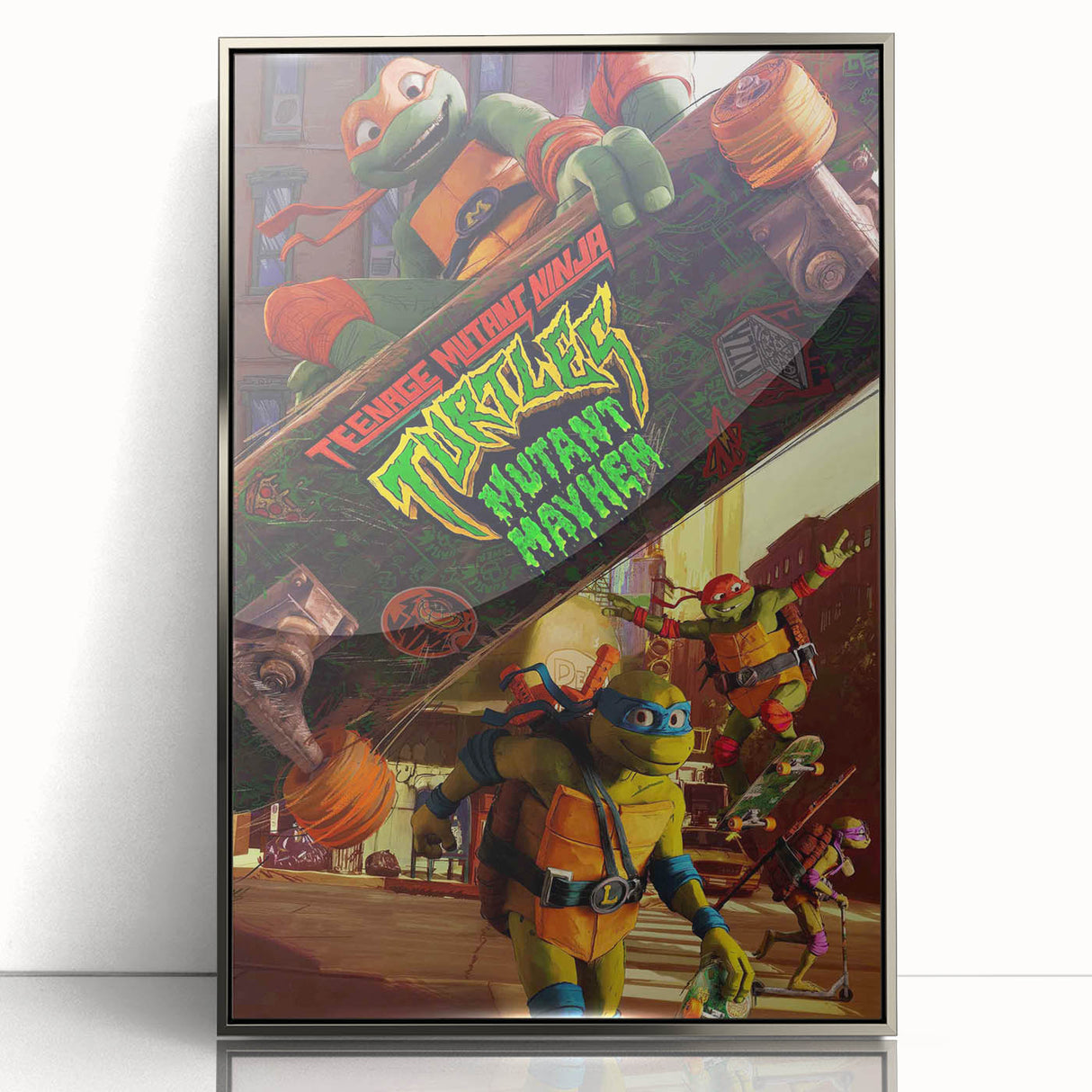 TMNT Mutant Mayhem Poster – 2020s Vintage Retro Action Art