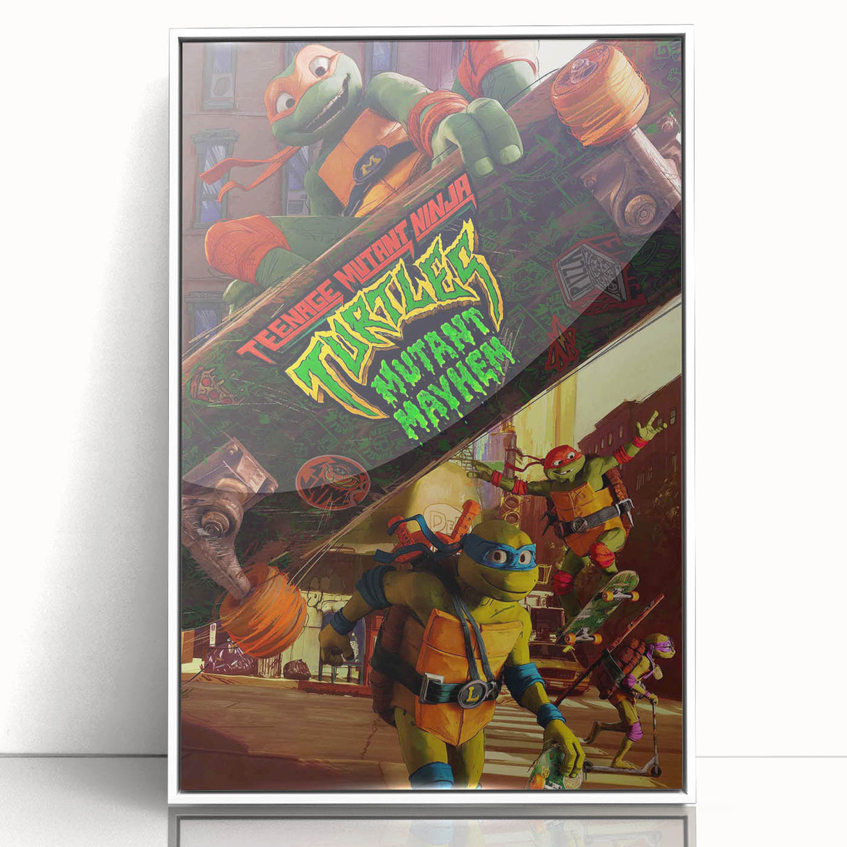 TMNT Mutant Mayhem Poster – 2020s Vintage Retro Action Art