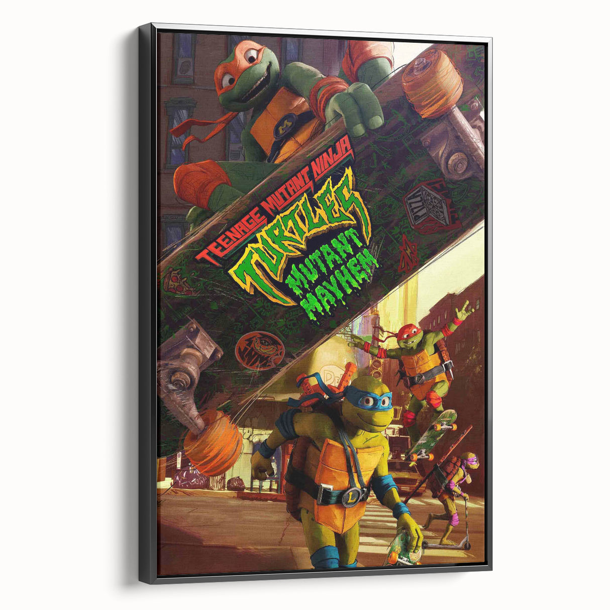 TMNT Mutant Mayhem Poster – 2020s Vintage Retro Action Art