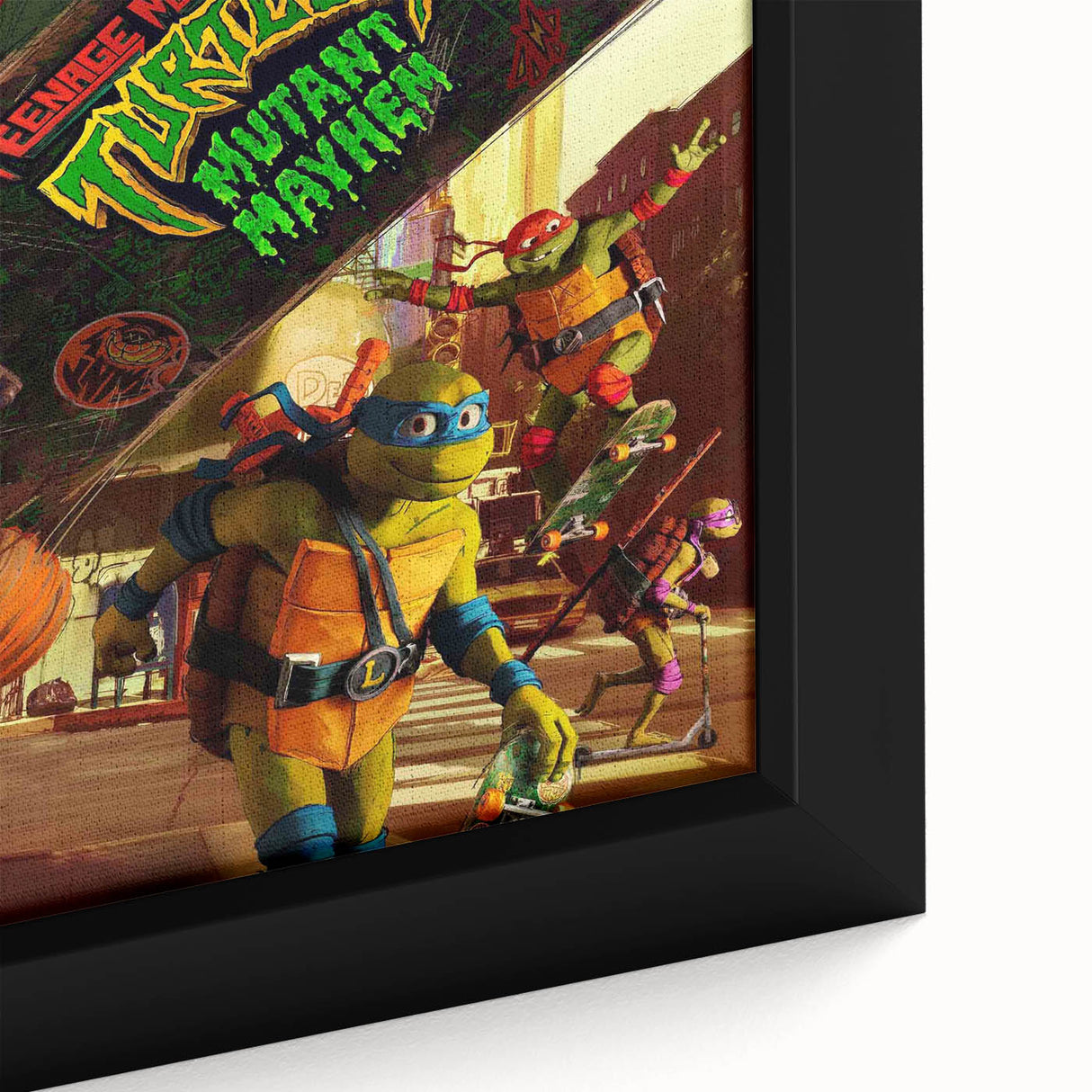 TMNT Mutant Mayhem Poster – 2020s Vintage Retro Action Art