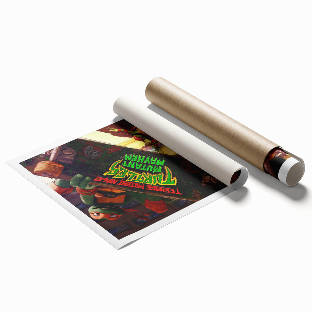 TMNT Mutant Mayhem Poster – 2020s Vintage Retro Action Art