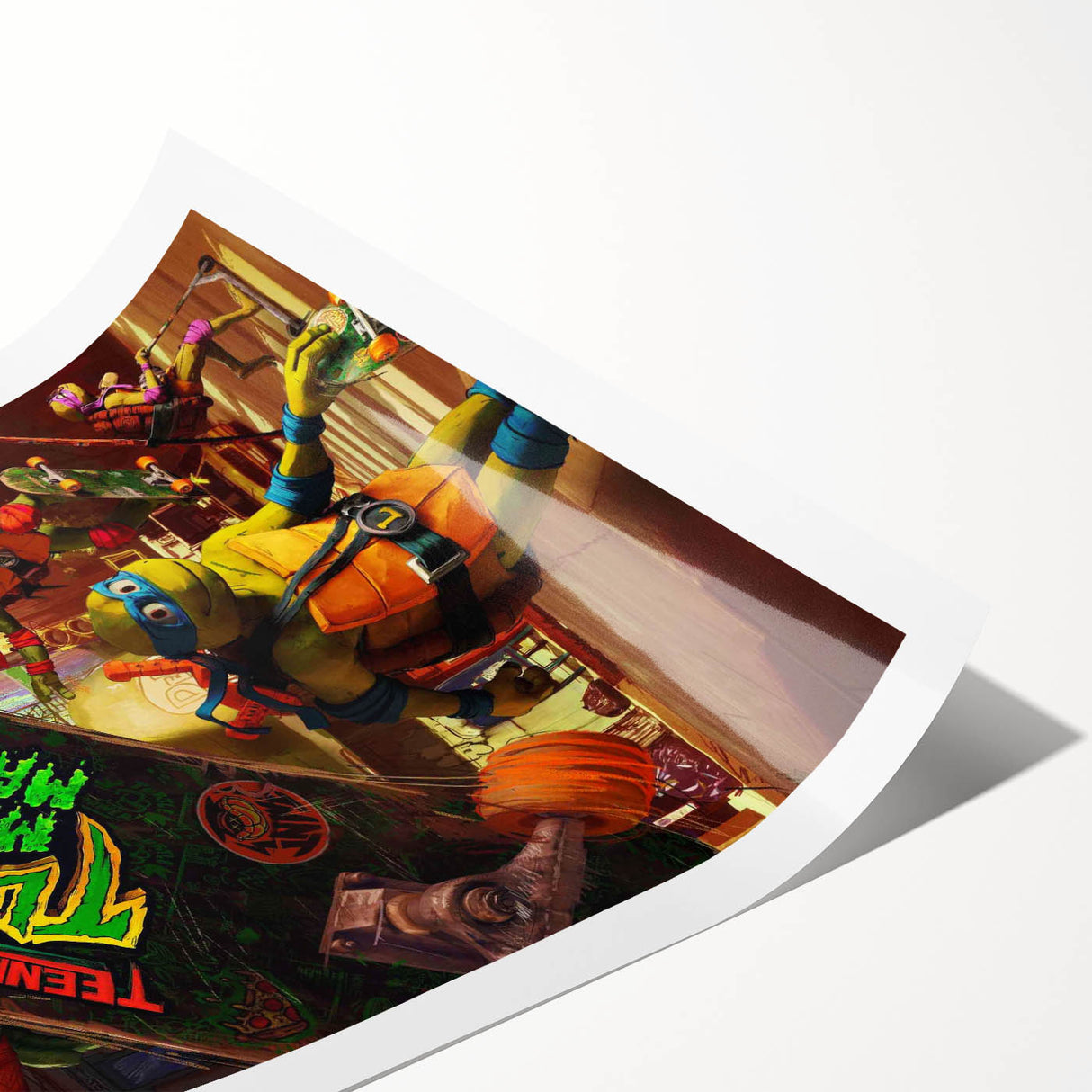TMNT Mutant Mayhem Poster – 2020s Vintage Retro Action Art