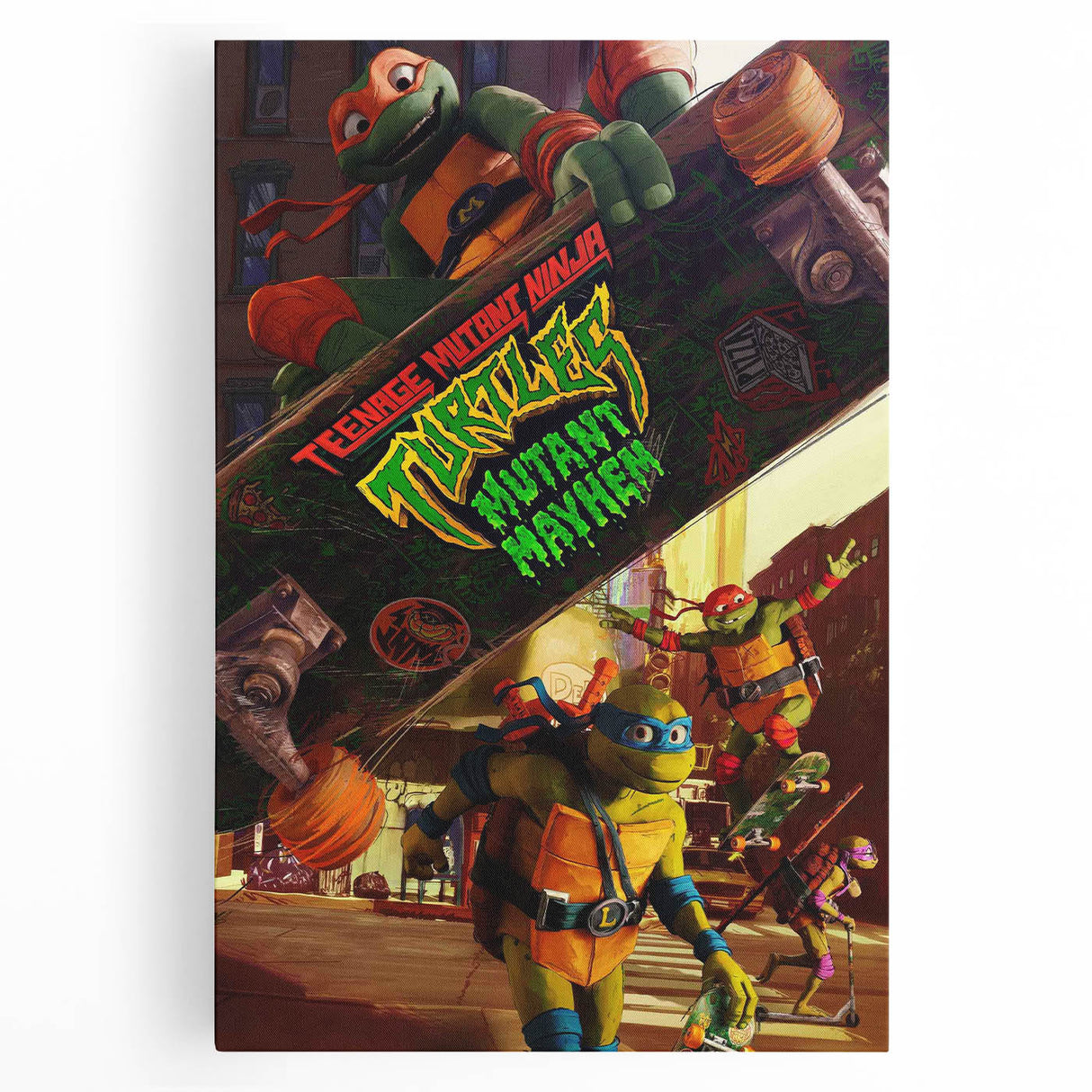 TMNT Mutant Mayhem Poster – 2020s Vintage Retro Action Art