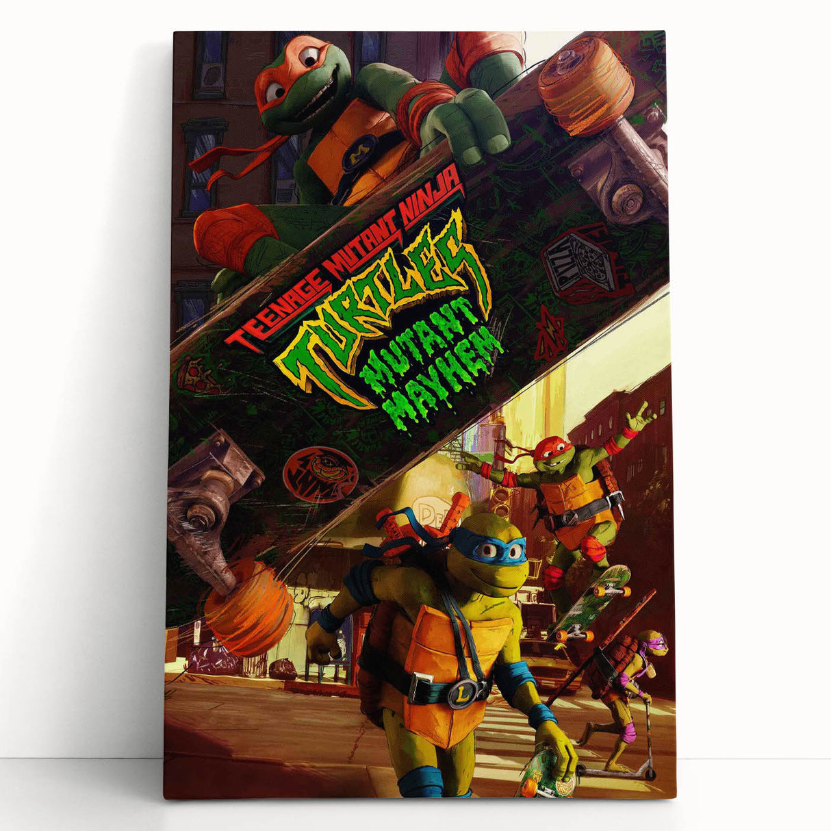 TMNT Mutant Mayhem Poster – 2020s Vintage Retro Action Art