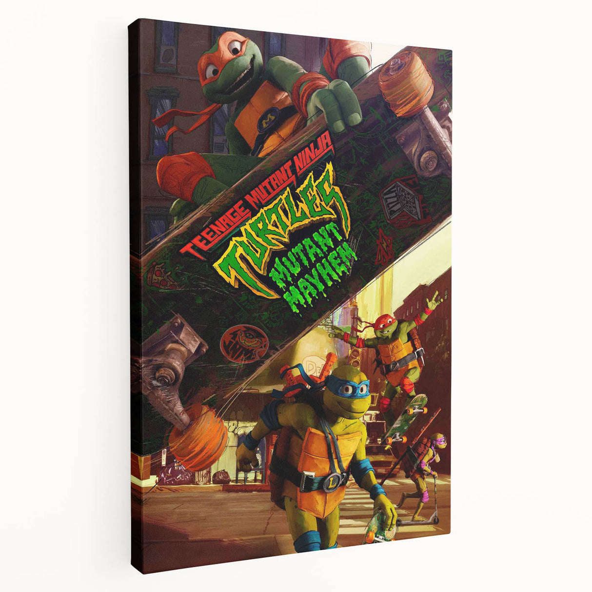 TMNT Mutant Mayhem Poster – 2020s Vintage Retro Action Art