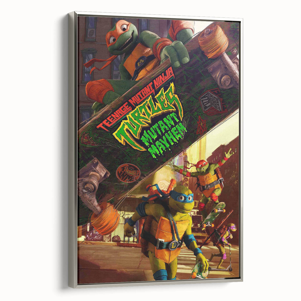 TMNT Mutant Mayhem Poster – 2020s Vintage Retro Action Art