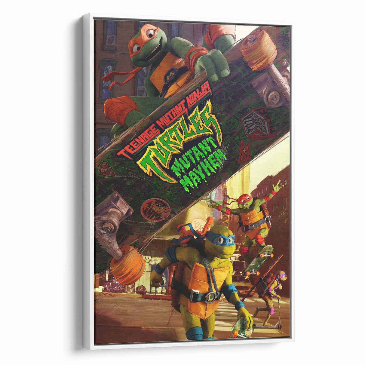 TMNT Mutant Mayhem Poster – 2020s Vintage Retro Action Art