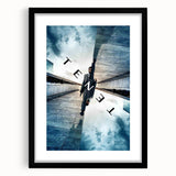TENET 2020s Vintage Movie Poster – Retro Sci-Fi Thriller Wall Art