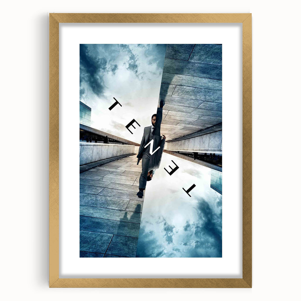 TENET 2020s Vintage Movie Poster – Retro Sci-Fi Thriller Wall Art
