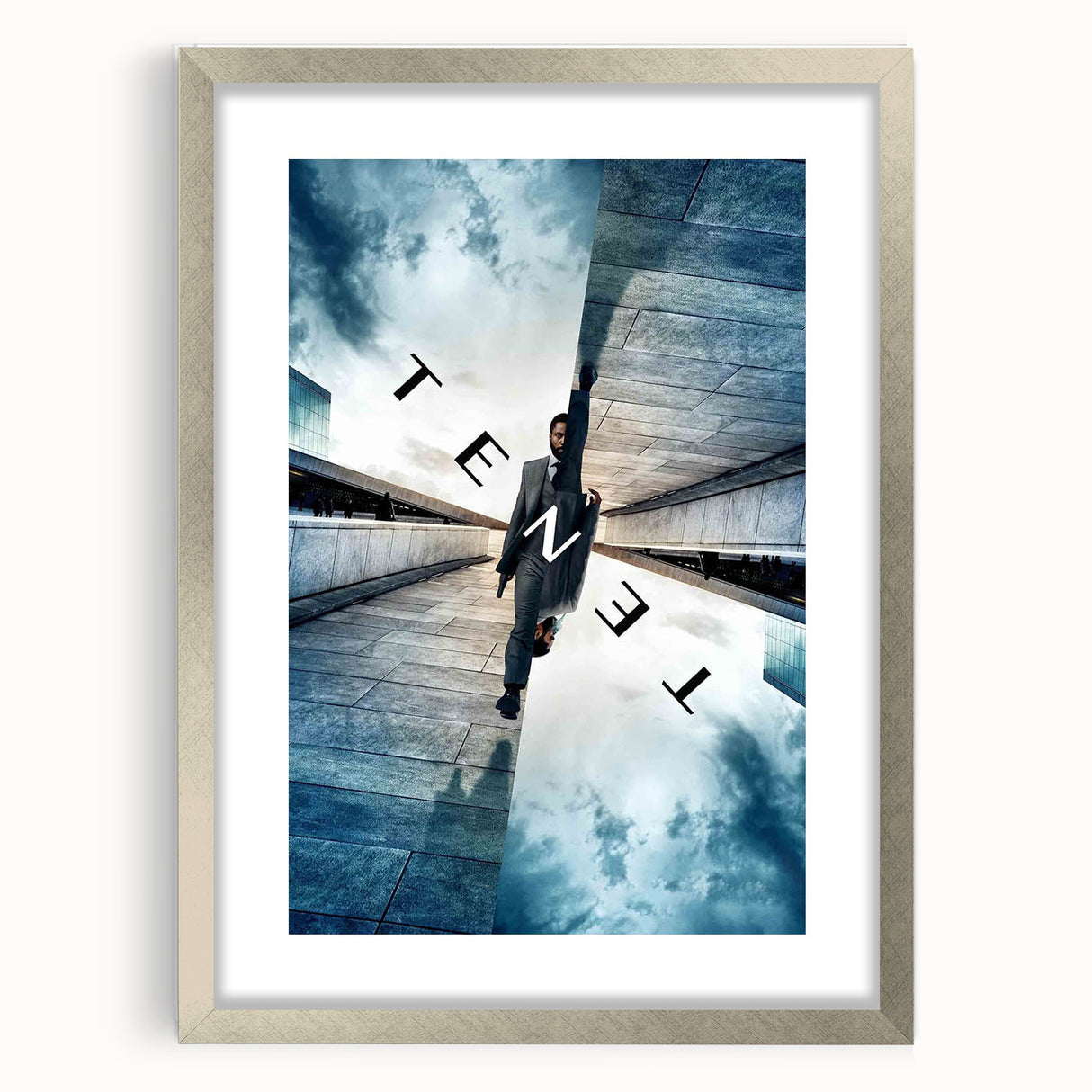 TENET 2020s Vintage Movie Poster – Retro Sci-Fi Thriller Wall Art
