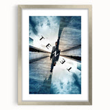 TENET 2020s Vintage Movie Poster – Retro Sci-Fi Thriller Wall Art