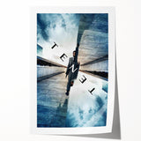 TENET 2020s Vintage Movie Poster – Retro Sci-Fi Thriller Wall Art
