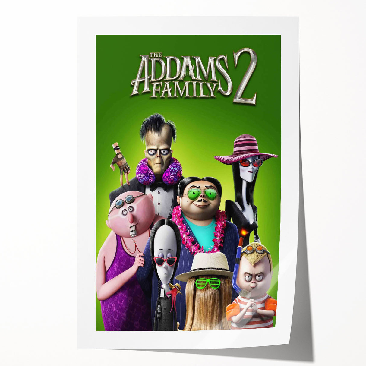 Addams Family 2 Poster – 2020s Vintage Animated Movie Wall Art