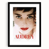 2020s Vintage Movie Poster – Audrey Retro Film Art