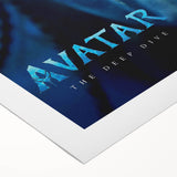 2020s Vintage Movie Poster – Avatar: The Deep Dive Retro Film Art