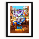 2020s Vintage Movie Poster – Back to the Outback Retro Film Art