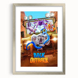 2020s Vintage Movie Poster – Back to the Outback Retro Film Art