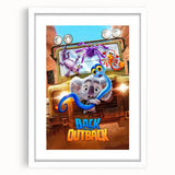 2020s Vintage Movie Poster – Back to the Outback Retro Film Art