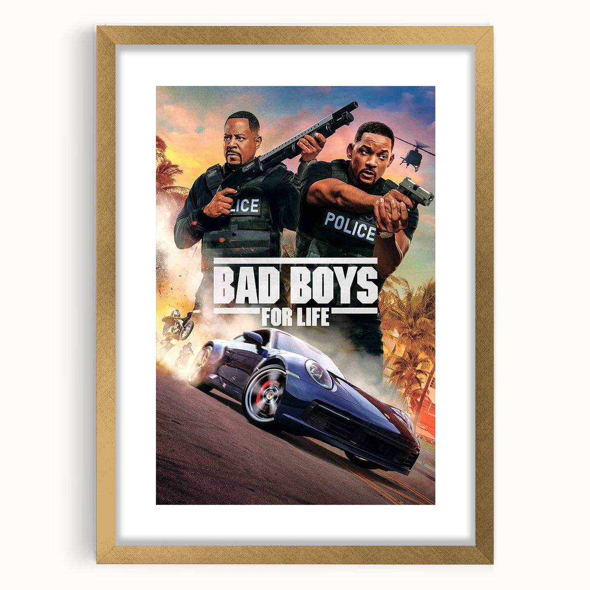 2020s Vintage Movie Poster - Bad Boys for Life Retro Film Art Print