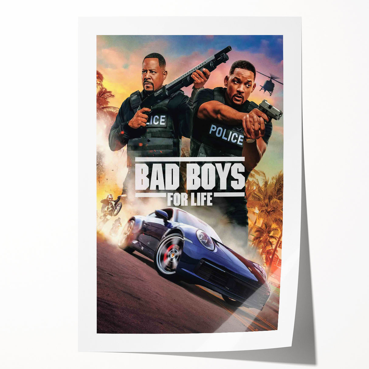 2020s Vintage Movie Poster - Bad Boys for Life Retro Film Art Print