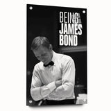 2020s Vintage Movie Poster - Being James Bond Retro Film Art