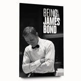 2020s Vintage Movie Poster - Being James Bond Retro Film Art