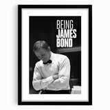 2020s Vintage Movie Poster - Being James Bond Retro Film Art