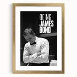 2020s Vintage Movie Poster - Being James Bond Retro Film Art