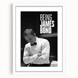 2020s Vintage Movie Poster - Being James Bond Retro Film Art