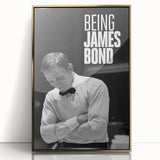 2020s Vintage Movie Poster - Being James Bond Retro Film Art