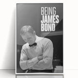 2020s Vintage Movie Poster - Being James Bond Retro Film Art