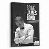 2020s Vintage Movie Poster - Being James Bond Retro Film Art