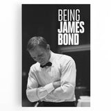 2020s Vintage Movie Poster - Being James Bond Retro Film Art
