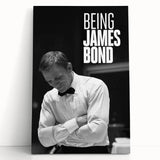 2020s Vintage Movie Poster - Being James Bond Retro Film Art