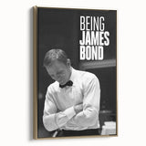 2020s Vintage Movie Poster - Being James Bond Retro Film Art