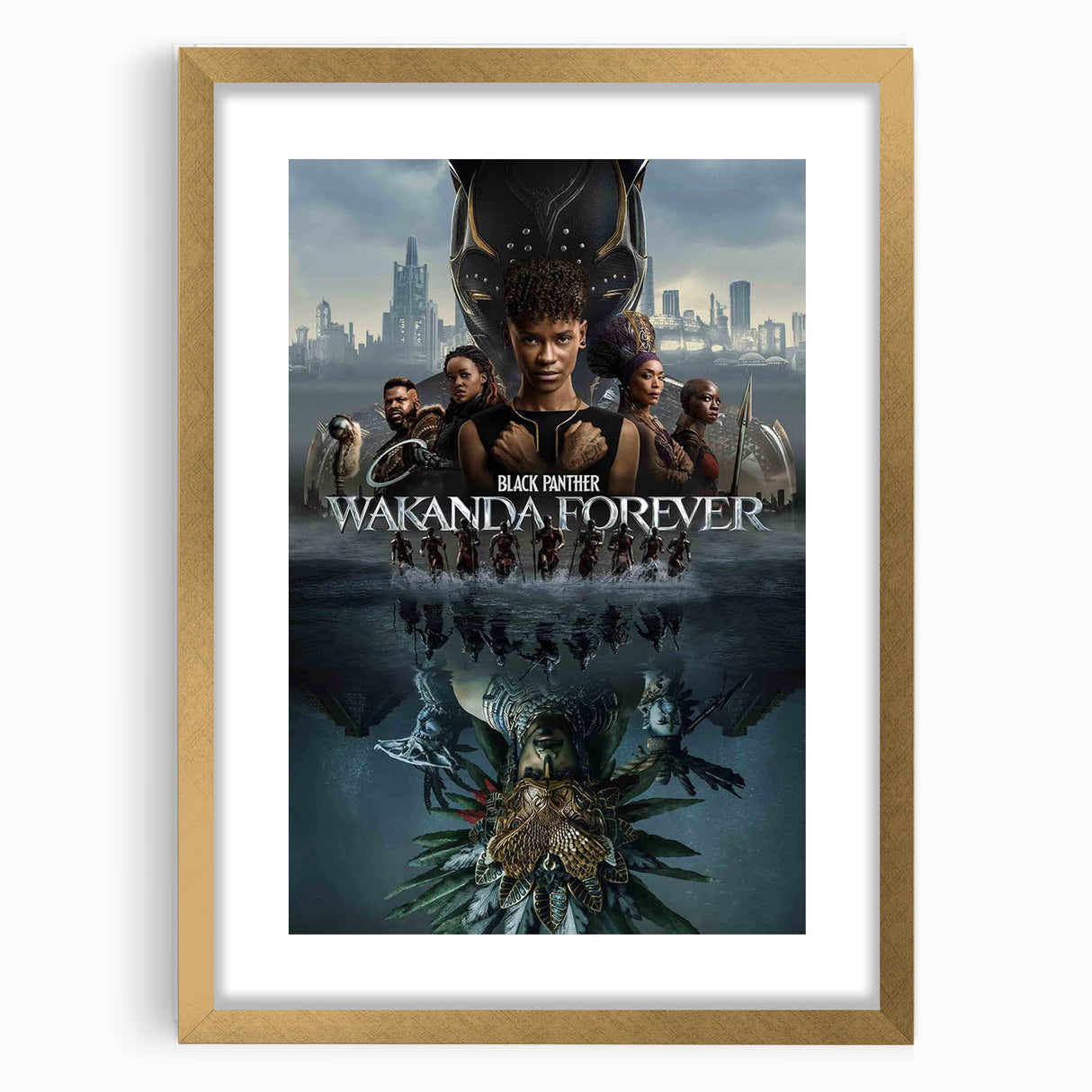 2020s Vintage Movie Poster - Wakanda Forever Retro Film Art