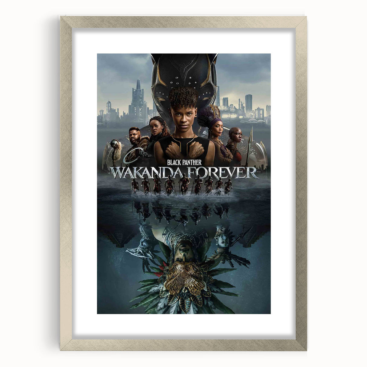 2020s Vintage Movie Poster - Wakanda Forever Retro Film Art