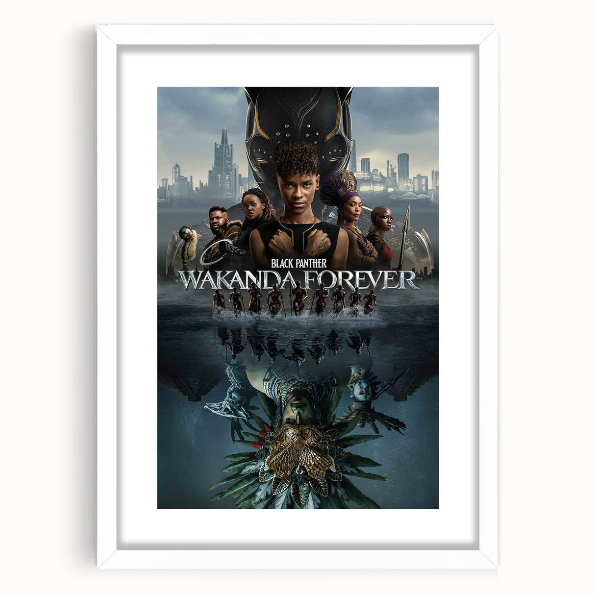2020s Vintage Movie Poster - Wakanda Forever Retro Film Art
