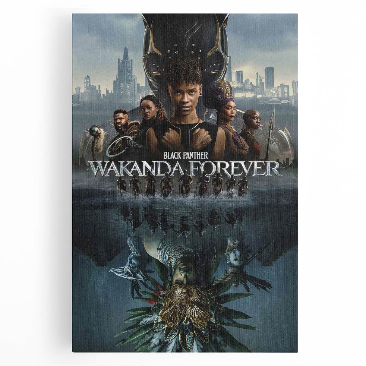2020s Vintage Movie Poster - Wakanda Forever Retro Film Art