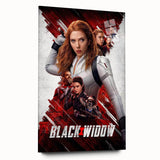 2020s Vintage Movie Poster - Black Widow Retro Film Art