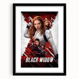 2020s Vintage Movie Poster - Black Widow Retro Film Art