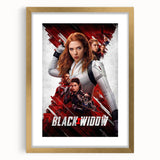 2020s Vintage Movie Poster - Black Widow Retro Film Art